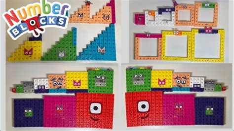Making Numberblocks Square1 100 With Square With Holes Club And Step Squad Club From Mathlink