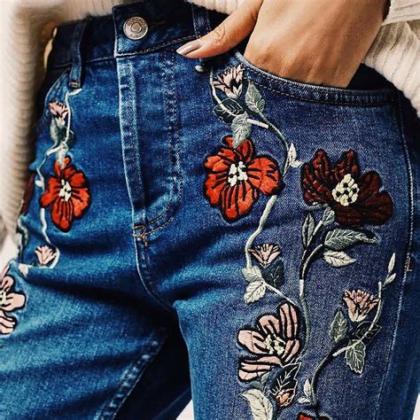 The Embroidered Denim Trend For Winter 2016 The Jeans Blog