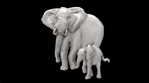 Elephant Decor 3d Stl Models For Artcam And Aspire