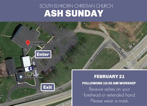 Ash Sunday Drive Through Route South Elkhorn Christian Church