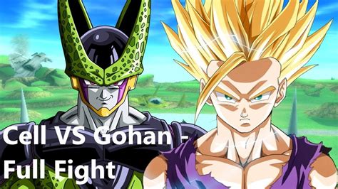 Ss2 Gohan Vs Perfect Cell Full Fight Youtube