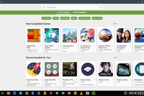 Examples include games, photo editors, and video players; The Google Play Store has arrived on the Chromebook Pixel 2
