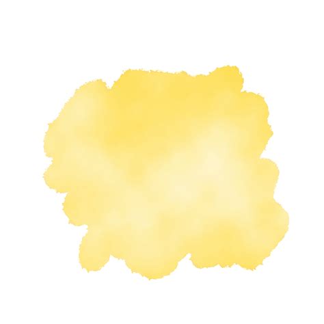 Yellow Watercolor Splatter Shape 34002490 Png