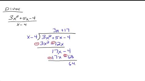 Position the partial answer on top. Dividing Polynomials by Polynomials (Long Division) - YouTube