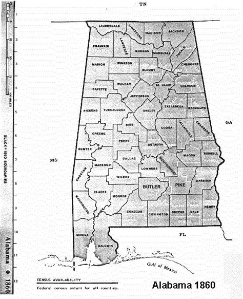 Map Of Alabama Counties