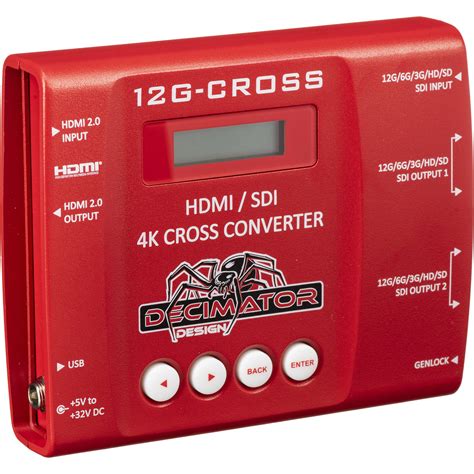 Decimator 12g Cross 4k Hdmisdi Cross Converter Dd 12g Cross Bandh