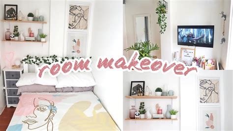 Cool teenage bedroom ideas & inspiration for teen girls. SMALL BEDROOM MAKEOVER (aesthetic and cozy room + room ...