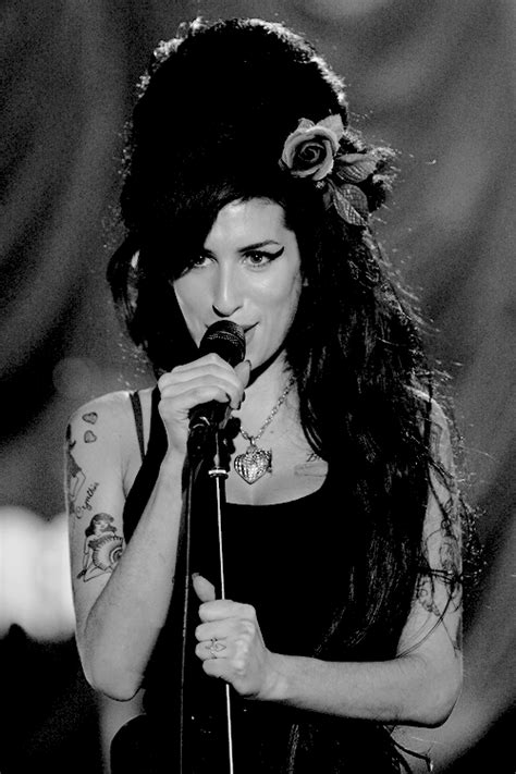 Amy Winehouse Performing At The Riverside Studios For The 50th Grammy