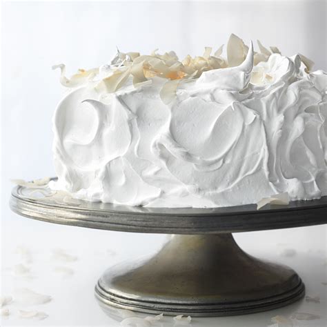 Meringue Frosting for Raspberry White Cake Recipe | Martha Stewart
