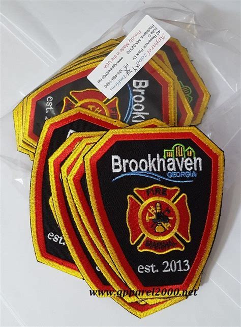 Firefighter Patches Custom Made No Set Up Costs Made In Usa