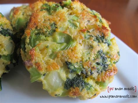 Reviewed by millions of home cooks. po' man meals - cheesy roasted broccoli patties