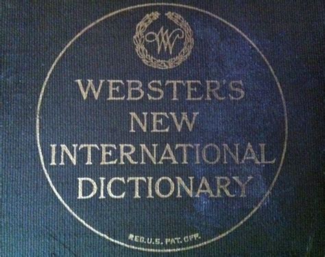 15 New Words From The 1927 Websters International Dictionary The