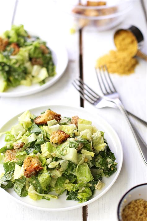 Plus, learn easy swaps to give the salad a healthy makeover. Vegan Caesar Salad With Gluten-Free Croutons - Fablunch