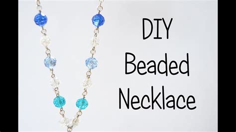 Beaded Necklace Tutorial Youtube