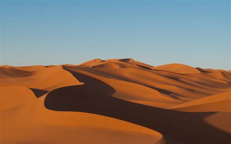 Wallpaper Landscape Nature Sand Shadow Desert Clear Sky Dune