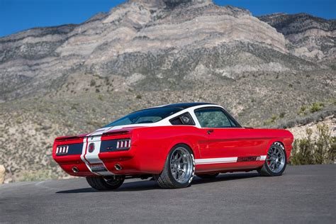 Tuning Ringbrothers Car Fastback Muscle Car Red Car Ford Mustang