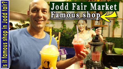 4k Supermodel Smoothie Girl Joy Jodd Fairs Night Market Thai Bangkok Street Food Youtube