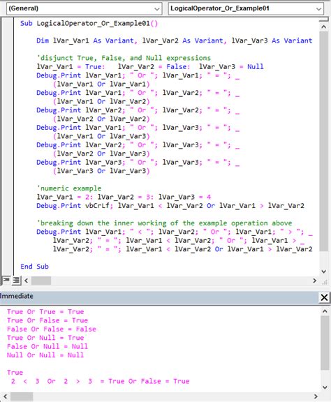 Logical Operators In Vba Master Office Vba