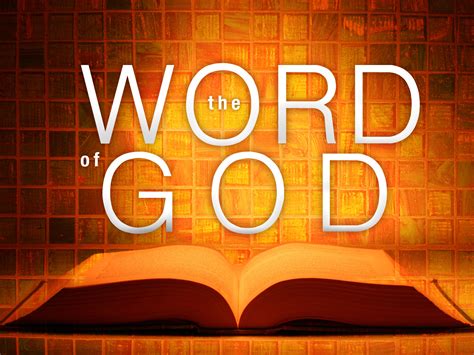 Let There Be Light In Our Lives The Word Of God An Instrument Of