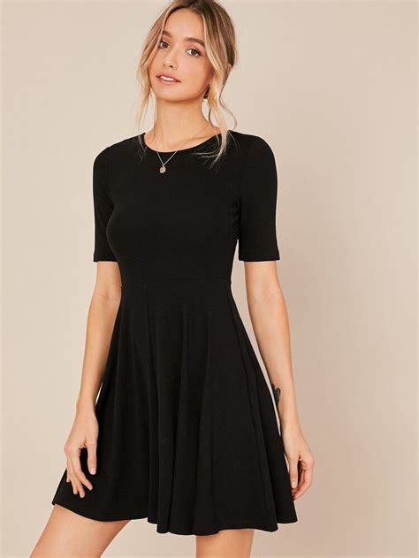 We make up one brain to discourse this shein kleider picture on this webpage because based on conception via google image, its one of the top reted concerns keyword on google search engine. Einfarbiges Kleid | SHEIN | Kleider, Fit and flare ...