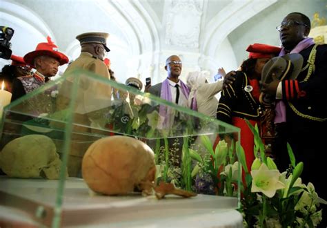 germany returns skulls of namibian genocide victims — but still won t apologize for killing