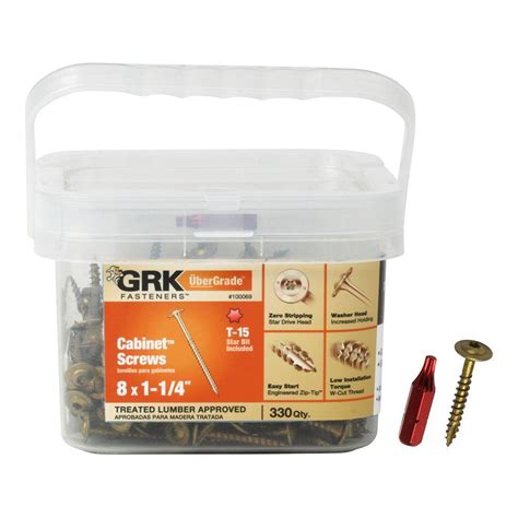 Price match guarantee + free shipping on eligible orders. GRK Fasteners #8 x 1-1/4 in. Low-Profile Washer-Head ...