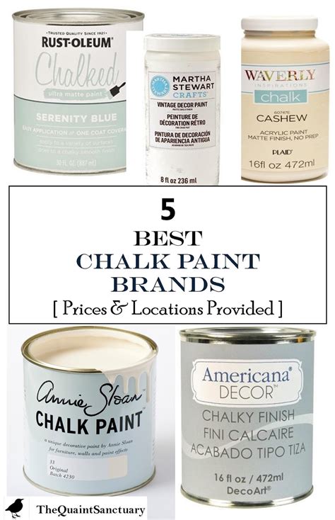 Find the best chalk paint for your needs with these 7 great brands on the market, selected based on features, value, quality, and ease of use. The Quaint Sanctuary: { 5 Best Chalk Paint Brands with ...