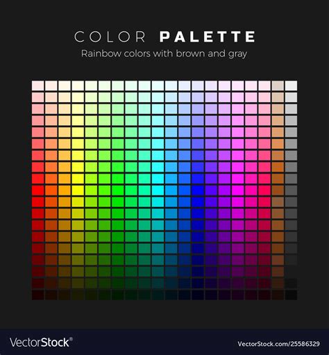 Colorful Palette Full Spectrum Colors Royalty Free Vector