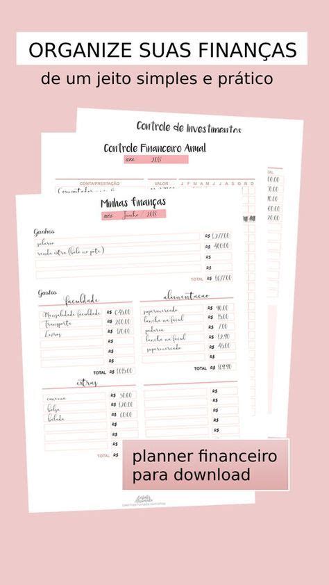 Planner Financeiro Para Download Casinha Arrumada Planner