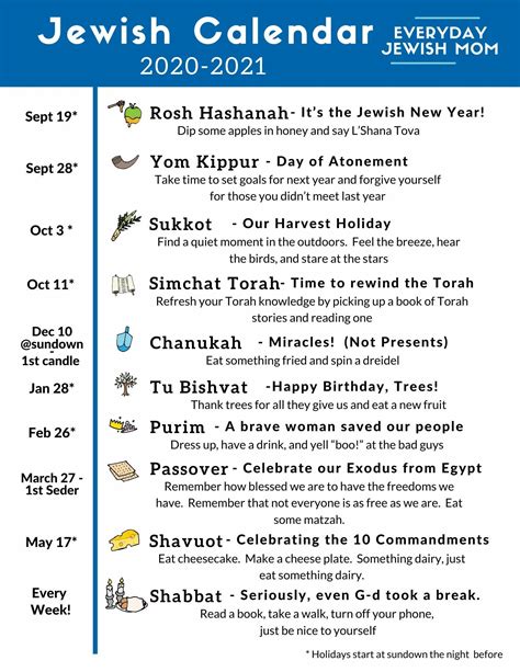 Free Jewish Calendar Printable Pdf Cultura Judaica Arte Judaica
