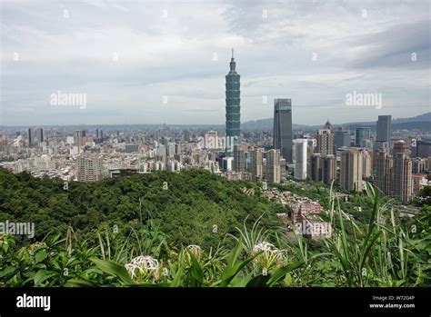 Taipei Taiwan 4 Jul 2019 View Of The Taipei Skyline And The Taipei