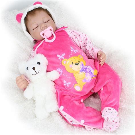 22inch Silicone New Reborn Baby Dolls Realistic Sleeping