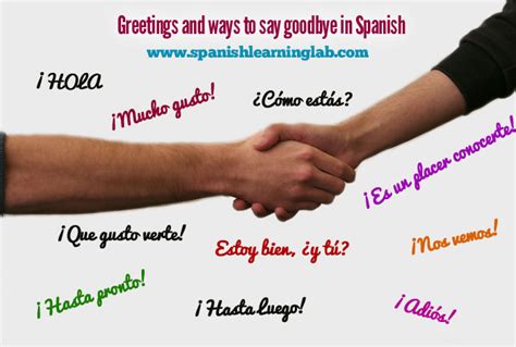 Common Spanish Greetings And Farewells List And Quiz Spanishlearninglab