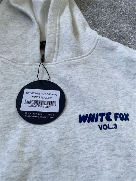 White Fox Boutique Offstage Hoodie Colour Mineral Grey Xss New With Tags Ebay