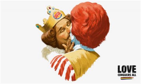 Les Homophobes Sont Furieux Que Le Burger King Embrasse Ronald Mcdonald