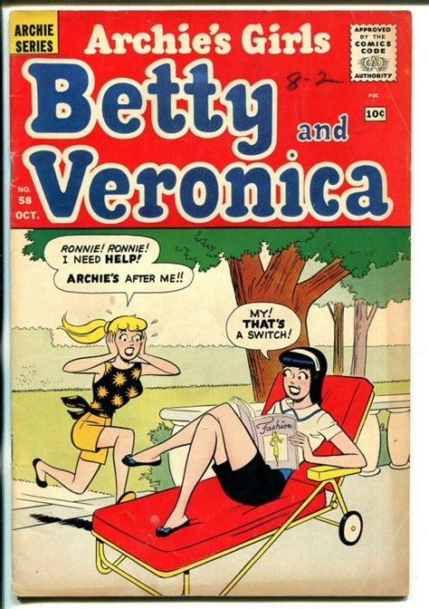 Archies Girls Betty And Veronica 58 1960 Archie Teen Humor Vg Comic