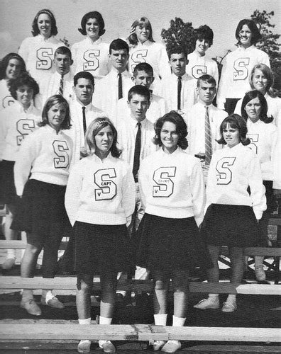 Cheerleaders At Seton Hall High School In 1965 Patchogue Flickr