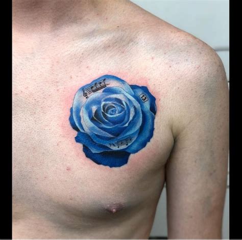 24 Lovely Blue Rose Tattoo Designs The Xo Factor