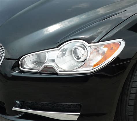 Abs Chrome Head Light Bezel 2009 2012 Jaguar Xf Series