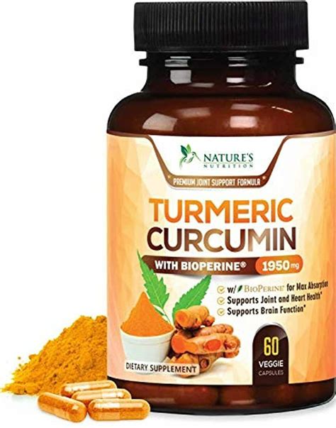 Turmeric Curcumin With Ginger Bioperine Joint Pain Mg Root