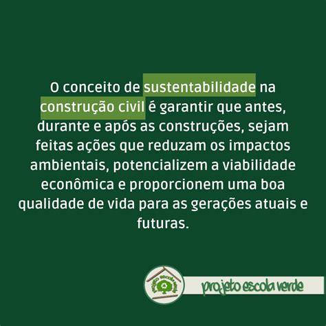 Construção Sustentável Programa Escola Verde