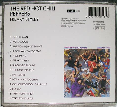 Cdred Hot Chili Peppers Freaky Styleypaypay