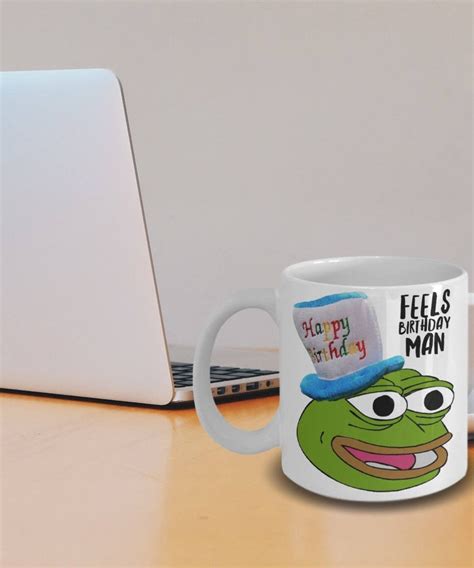 Pepe The Frog Mug Happy Birthday T Feels Birthday Man Etsy