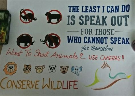 Poster On Wildlife Conservation Poster On Save Wildlife Save Animals