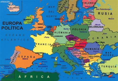 Mapa De Europa Politico En Español My Blog