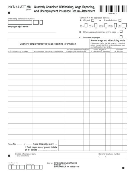 Nys 45 Sample 2005 2024 Form Fill Out And Sign Printable Pdf Template