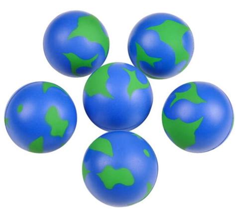 432 Pack Earth World Globe Stress Balls Squeeze Toys 2 Hand Exercise