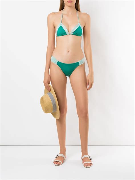 Brigitte Tatiana Melissa Color Block Bikini Set Farfetch