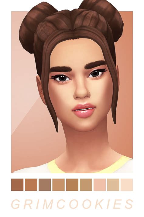 Grimcookies Mara Hair ~ Sims 4 Hairs Sims Hair Sims
