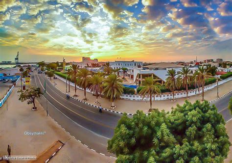 Sunset Over Port Sudan Red Sea State غروب فوق بورتسودان، ولاية البحر